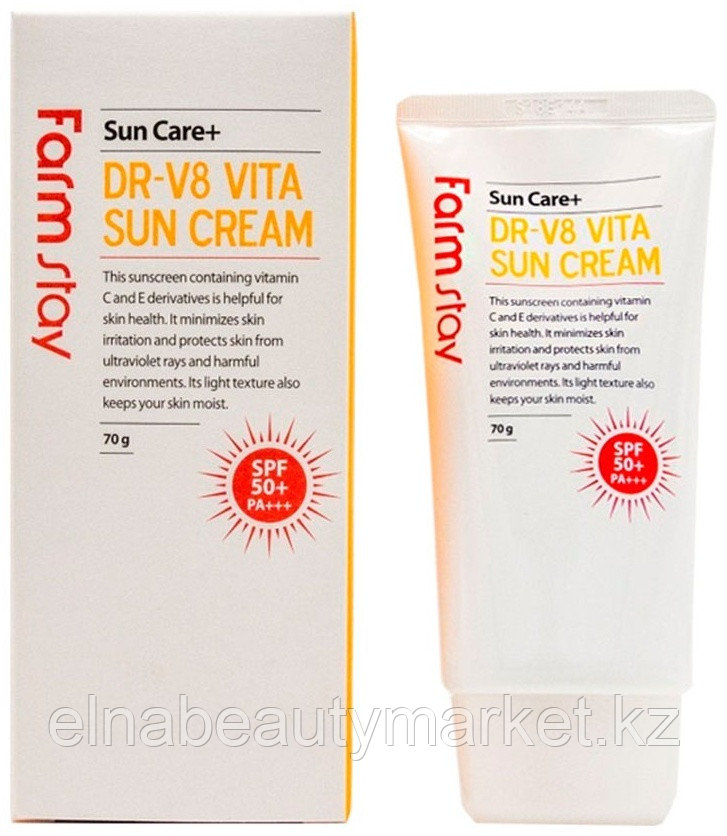 Farmstay крем DR-V8 Vita Sun Cream SPF50+ PA+++ для лица 70 мл, фото 1