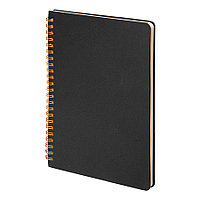 Блокнот на двойной пружине HELIX, 143 х 205 мм, черный с оранжевым, блок в линейку, Черный, -, 33901 06