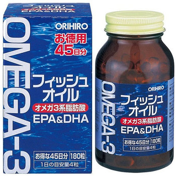 ORIHIRO EPA&DHA Омега-3 180 капсул на 45 дней