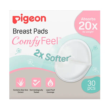 Pigeon Comfy Feel Breast Pads Вкладыши для бюстгальтера с алоэ, 12 шт