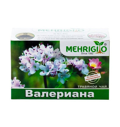 Травяной чай с валерианой "Мехригиё-21" Mehrigiyo (20 пакетиков, Узбекистан), фото 1