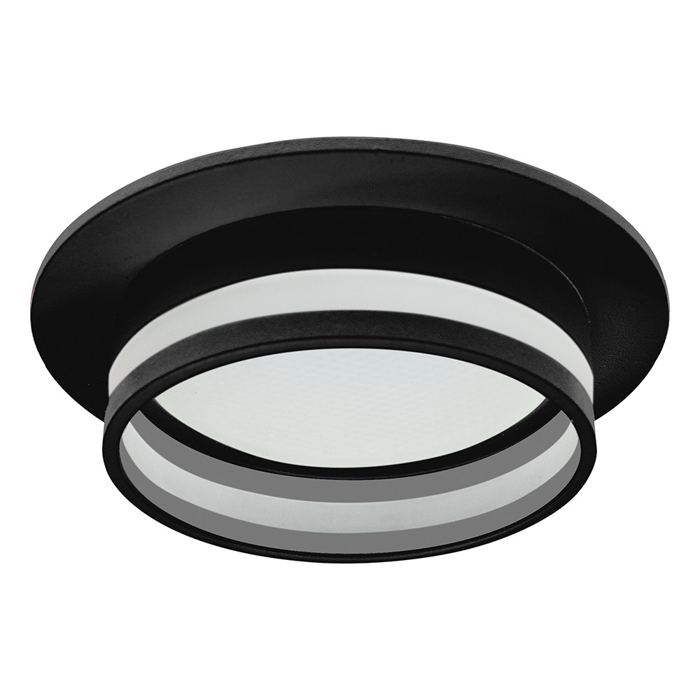 Светильник встраиваемый Feron DL502 LUNA  потолочный GX53 черный круг, фото 1