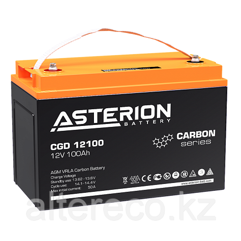 Карбоновый аккумулятор Asterion (Delta) CGD 12100 (12В, 100Ач)