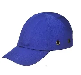 Каскетка защитная для строителей синяя