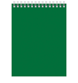 Блокнот А5, 60л, гребень, клетка, зеленый,BG "Для конференций", мягкая обложка