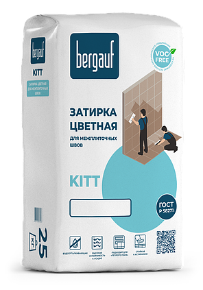 KITT БЕЛАЯ затирка для межплиточных швов, 25 кг, Bergauf, фото 1