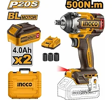 Аккумуляторный ударный гайковерт INGCO BL 20В 500Hm 1/2 ABR SUPER INDUSTRIAL CIWLI2050