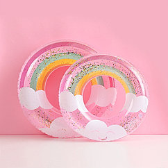 Баллон для купания розовые облака с блестками(60 см) подходит для детей 2-4 лет