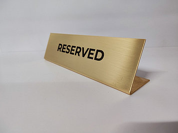 Таблички резерв стола