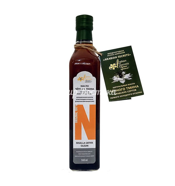 Масло чёрного тмина NIGELLA SATIVA OLEUM (500 мл), фото 1