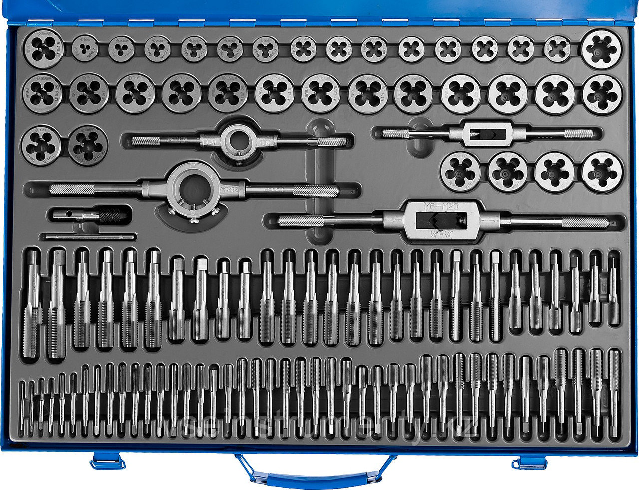 Набор метчиков и плашек ЗУБР Профессионал 110 предметов, сталь Р6М5 (28110-H110), фото 1