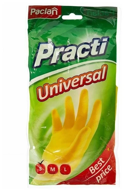 Перчатки резиновые Paclan Universal S; M; L