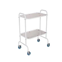 Столик медицинский (SMI-2s)(Инструментальный, 2 полки - стекло)