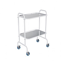 Столик медицинский (SMI-2n)(Инструментальный, 2 полки - нерж.)