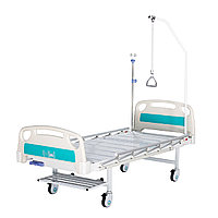 Кровать медицинская (102M спинки ABS)(На колёсах)
