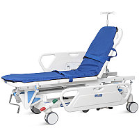 Каталка для перевозки пациентов в комплекте с принадлежностями SKK-A (KZMED, с регулируемой спинкой)