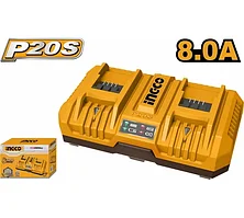 Двойное зарядное устройство INGCO 2x20 B, 4A+4А, INDUSTRIAL FCLI2082