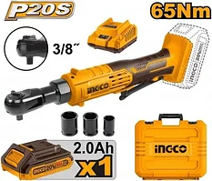 Аккумуляторная трещетка 20V/1*2A INGCO CDRLI2060152