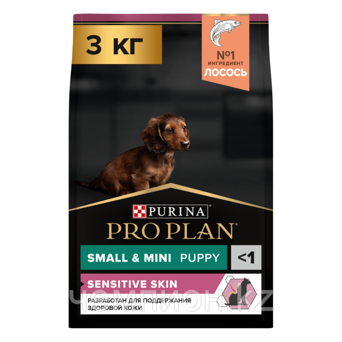 Pro Plan Puppy Small & Mini Salmon, корм для щенков мелких пород с лососем, уп.3кг.