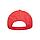 Бейсболка RECY SIX, 6 клиньев, застежка на липучке , Красный, -, 25494.08, фото 4