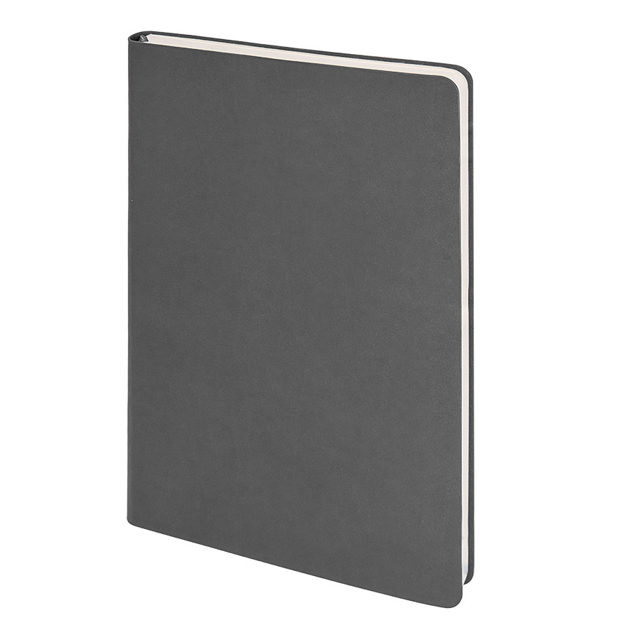 Бизнес-блокнот SMARTI, A5, темно-серый, мягкая обложка, в клетку, Серый, -, 21234 30