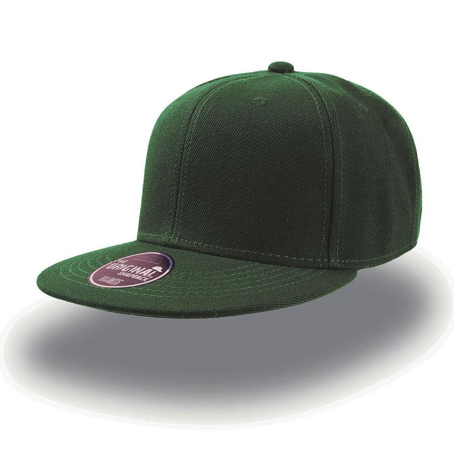 Бейсболка SNAP BACK, 6 клиньев, пластиковая застежка, Зеленый, -, 25424.18