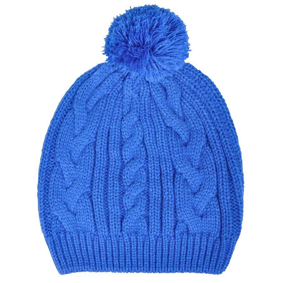 Шапка IRISH  с помпоном, Синий, -, 20609 26