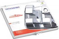 Брекеты ортодонтические металлические в наборах Orthometric Advanced Series MBT 0.022 паз