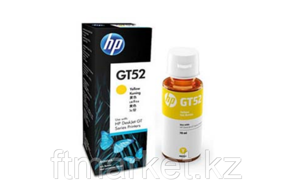 Картридж HP GT52 Yellow Original Ink Bottle для HP DeskJet GT 5800 series, HP Ink Tank 100 / 300 / 400 series,, фото 1