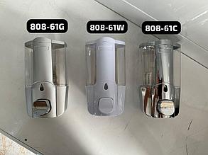 Дозатор для жидкого мыла, пластик, серый, 500мл SRL808-61G