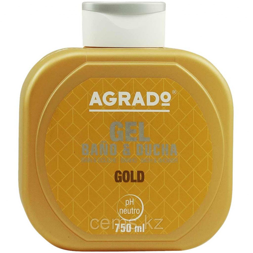 AGRADO гель для ванн и душа "Gold" увлажняющий 750мл