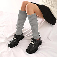 Гетры женские вязанные серые