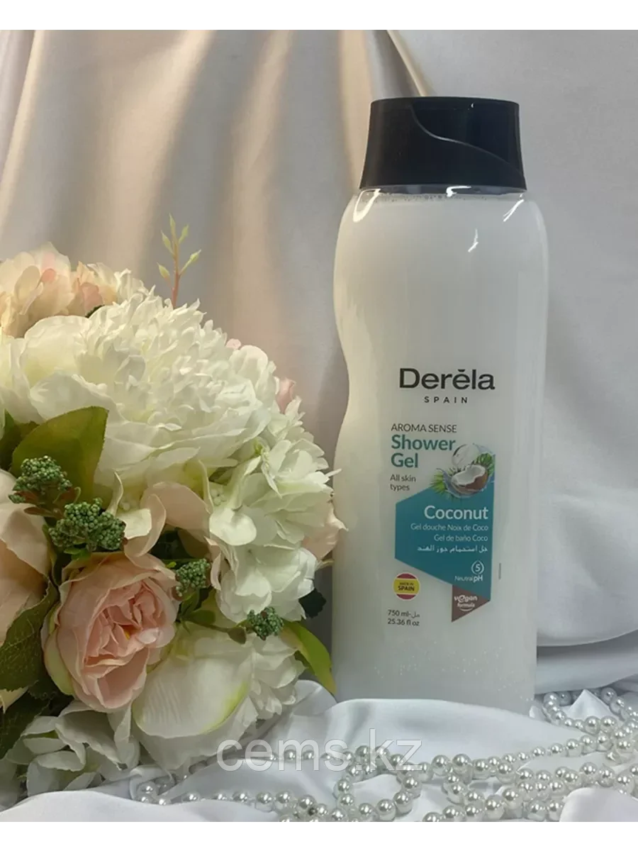 DERELA Гель для душа кокос COCONUT 750 мл