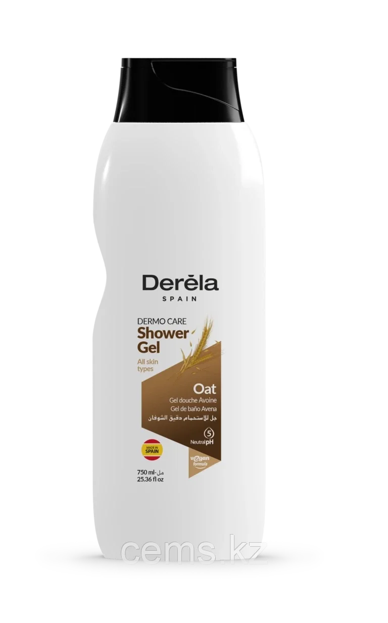 DERELA Гель для душа овёс OAT 750 мл