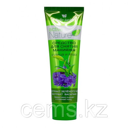 B.J.Active Nature ECO Средство д/снятия макияжа с лица и глаз экстр.зелён.чая+экстракт.василька 85мл, фото 1