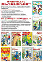 Плакат "Инструктаж по пожарной безопасности" 1 плакат