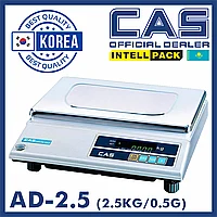Весы Cas AD-2.5 настольные фасовочные электронные до 2.5 кг общего назначения