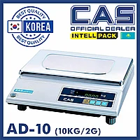 Весы Cas AD-10 настольные фасовочные электронные до 10 кг общего назначения