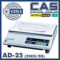 Весы Cas AD-25 настольные фасовочные электронные до 25 кг общего назначения