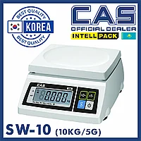 Весы Cas SW-10 настольные фасовочные порционные электронные до 10кг общего назначения