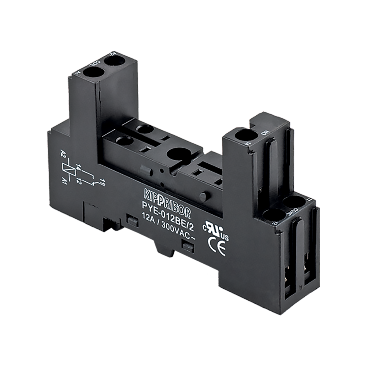 Монтажные колодки KIPPRIBOR PYF-012BE, PYF-022BE, PYF-112BE, PYF-122BE (для 1- и 2-контактных промежуточных