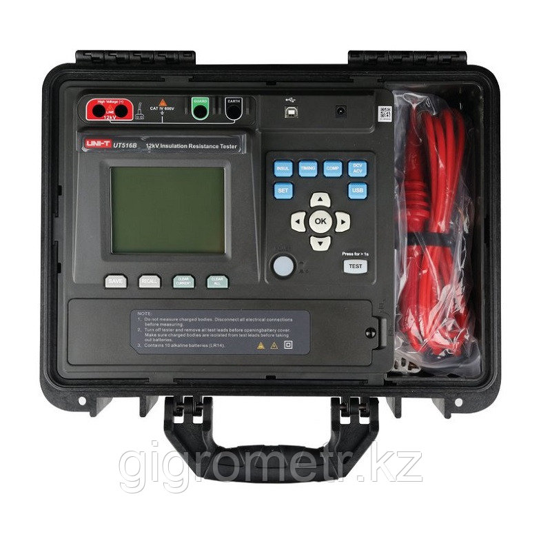 UT516B Мегаомметр цифровой UNI-T (12000 V). В реестре СИ РК, фото 1