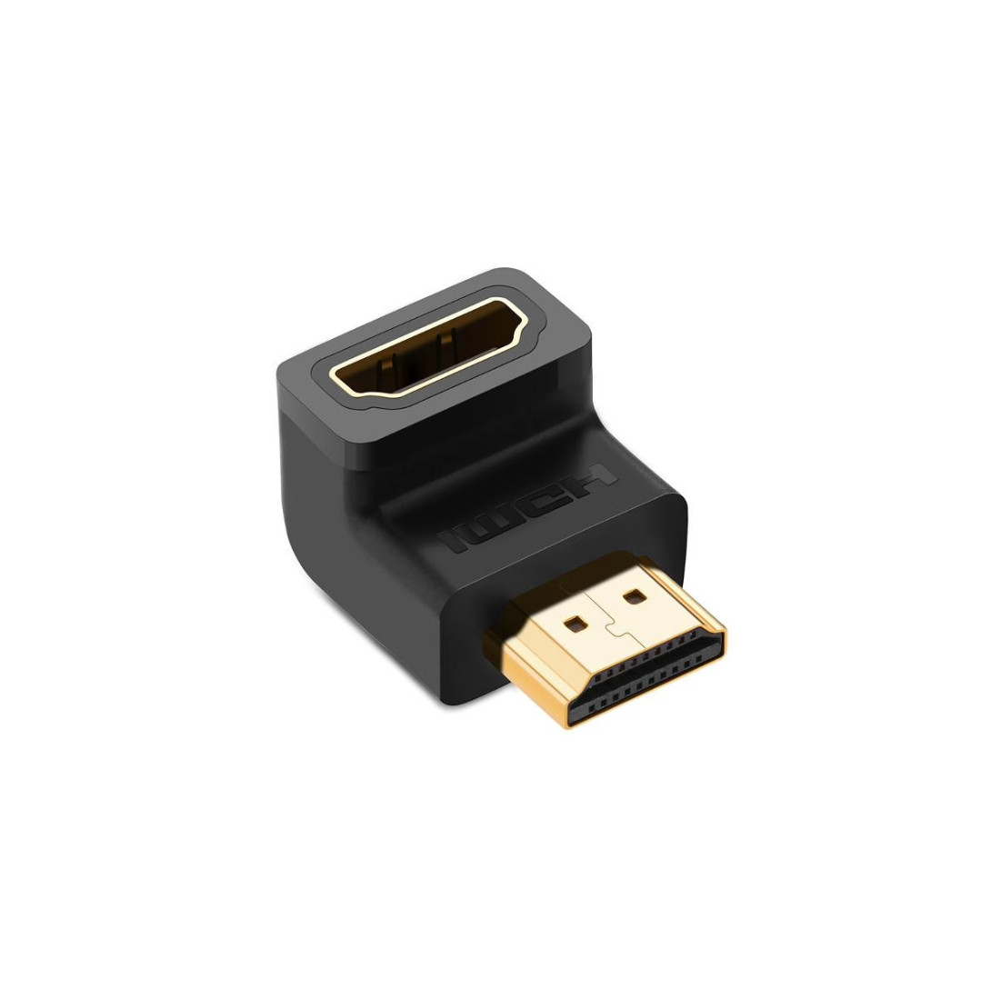 UGREEN 20109 Переходник угловой HD112  HDMI Male To Female, Вниз, Черный