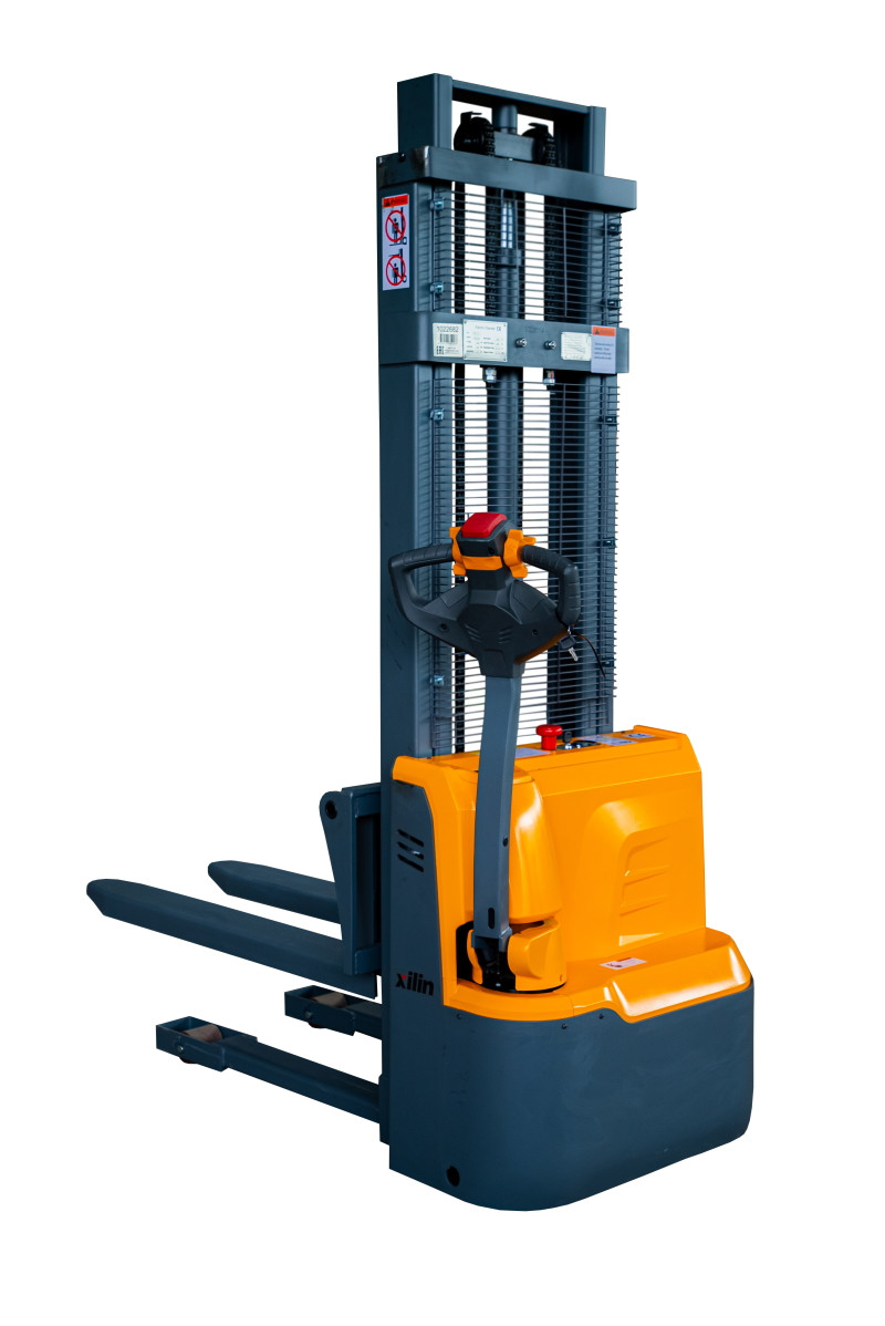 Штабелер электрический самоходный XILIN CDD12R-EN 1,2 т 1,6 м с раздвижными вилами (сопровождаемый), фото 1