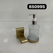 Дозатор для жидкого мыла,стеклянный 650995 Бронза