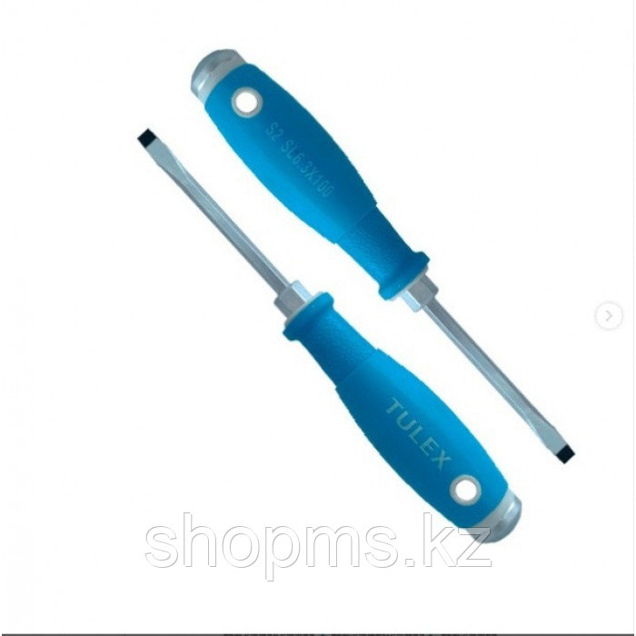 Отвертка ударная TULEX 5022215 двухкомпонентная рукоятка, магнитный наконечник, PH2х150мм