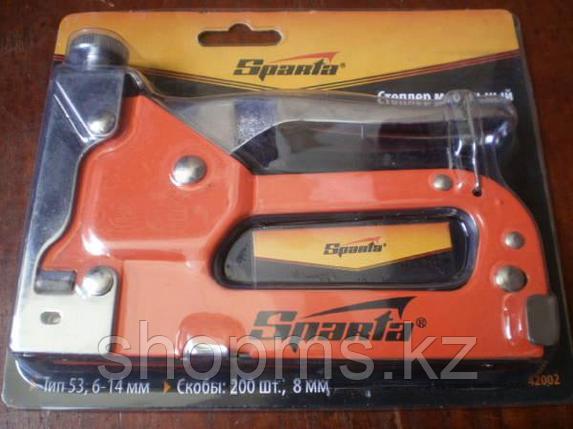 Степлер мебельный регулируемый, со скобами 200 шт, тип скобы 53, 6-14 мм// Sparta, фото 1