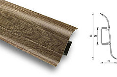 Плинтус  Дуб капучино 205 Идеал Классик 55  2,2м (40)