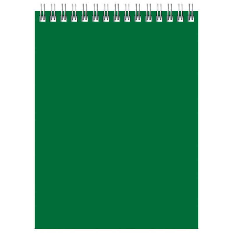 Блокнот BG "Для конференций" на спирали, А6, 60 листов в клетку, зеленый