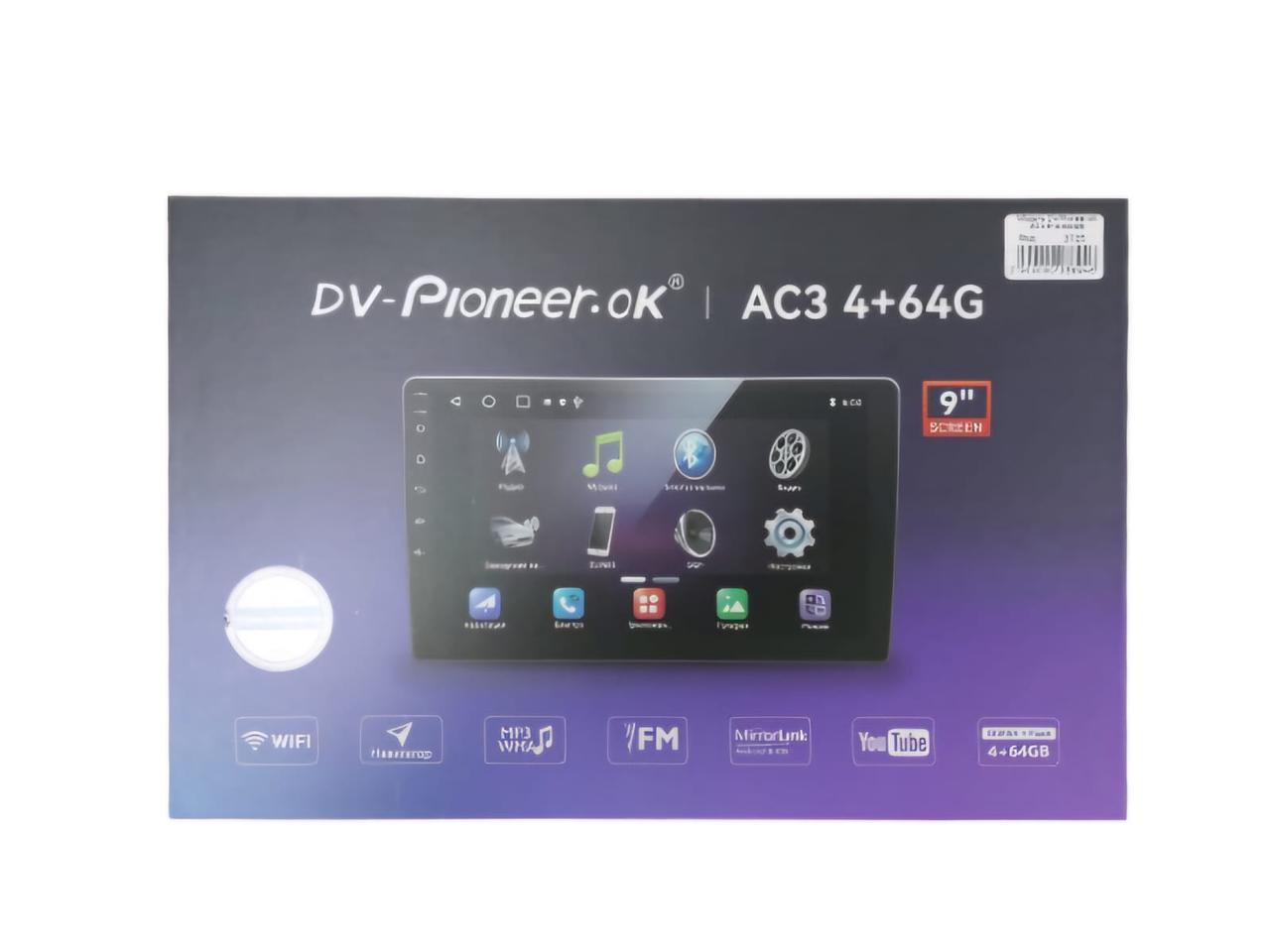 Модуль DV-Pioneer.ok AС3 9" 4+64GB, фото 1